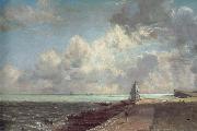John Constable Hanwich Lightouse oil painting artist